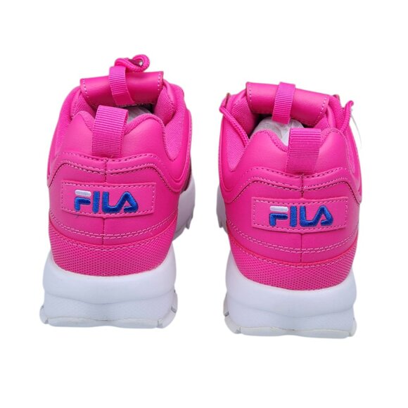 FILA Women's Disruptor II Premium Hot Pink White Sneakers 5XM00817-956 Size 7.5 - Picture 6 of 11
